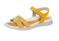 ARA Damen Schuhe Sandale Leder gelb flach HighSoft 722913...
