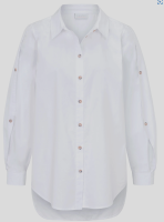 COSTER COPENHAGEN Hemd-Bluse langarm Cotton off-white...