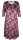 Damen marken Samt-Kleid midi 3/4-Arm Bordeaux-Rosé-Floral stretch Gr 62 NEU A50
