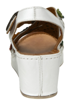 GEMINI Damen Schuhe Keilsandale Leder weiß-geblümt 651641 Größe 42 NEU B20a