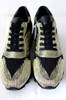 GERRY WEBER Damen Schuh Sneaker gold-schwarz Plateau Gr...