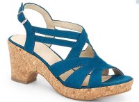 Andrea Conti Damen Schuh Sandalette Veloursimitat blau...