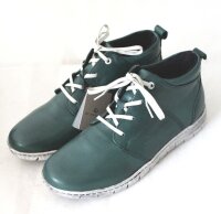 JANA Damen Schuh Stiefelette Sneaker Leder grün warm...