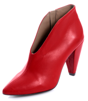 Damen Schuhe Stiefelette Kalbsleder rot Absatz 8,5cm...