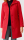 Damen marken eleganter Mantel Jacke rot Knöpfe Steh-Umlegekragen Gr 50 NEU HA38