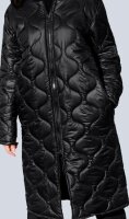 Damen Long-Jacke Steppmantel Übergangsjacke schwarz Größe 46 NEU HA11a