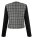 Damen Blazer Shaket Jacke schwarz-weiß Bouclé kurz Größe 36 NEU HR210