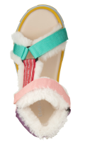 EMU Damen Schuhe Raven-Sandale Textil-Lammfell multicolor flach Größe 40 NEU Z29