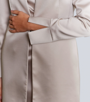 Damen Long-Shaket Blazer glanz-stein elegant stretch Größe 38 NEU HA10
