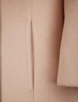Damen Kurzmantel Doppelreihig 30%Wolle beige elegant Gr 42 NEU HA4