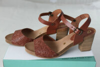 BioStep Damen Sandale cognac Leder Schuhe Made in Spain...