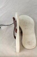 CLOSED Zehentrenner Boots Schuhe Sandalette Unisex Leder braun Gr 43 Sample W32