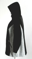 Damen Softshelljacke Übergangsjacke Kapuze schwarz-grau stretch Größe 52 NEU HR3