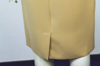 ELENA MIRO Damen Kleid halbarm beige legere A-Form Reißverschluss Gr 48 NEU HA96