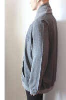 Herren Pullover Sweat-Jacke Sweater grau Gr 64 66 68 70 NEU B164