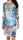 Marken Sommer-Kleid midi 3/4-Arm Viskose Weiß-Pink-Petrol Gr 38 40 42 46 NEU A27