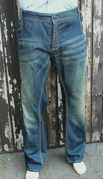 PADDOCKS Herren Jeans 5-Pocket dunkelblau Used-Look Größe W48 W54 L34 NEU R35