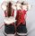 TIURAI Damen Schuhe Winterstiefel Boots black-red Leder Nylon Größe 39 40 NEU W1