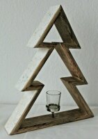 Weihnacht CREATIV WOOD Teelichthalter Tannenbaum Holz...