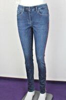 Damen Jeans Streifentape blau 98%Cotton stretch Used Gr...