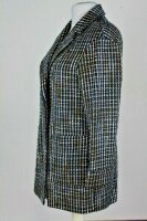 Damen Mantel Kurzmantel schwarz-grau-braun Bouclé Größe 42 NEU HA152