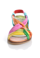 CINQUE Damen Schuhe Keilsandalette Leder pink-blau-grün-rot 523876 Gr 40 NEU K31
