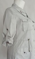 Damen Sommer-Jacke Trenchcoat grau Größe 36 38 40 42 44 46 52 NEU 54198 GR