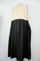 Dirndl mit Spitzenschürze Trachtenmode Kleid sand-taupe Kurz-Größe 31 NEU HR0E