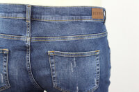 JETTE Damen Jeans Slim Fit blau denim Patches Used...