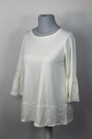 LaSalle Damen Shirt halbarm Volants weiß 65%Viskose...