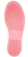 Damen Schnür-Schuhe Plateau-Sneaker Leder weiß-rosé Größe 39 NEU K30