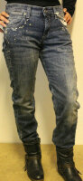 MAC Damen Jeans blau stretch 98%Cotton Strass Gr W38 W44 L32 NEU B276