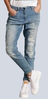 MARC AUREL Damen 7/8-Jeans 98%Cotton blau Used destroyed...
