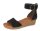 PAUL GREEN Damen Schuh Keil-Sandale Leder schwarz Fesselriemen Gr 3,5 36 NEU K13