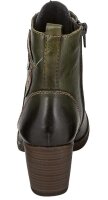 REMONTE Damen Schuhe Stiefelette Boots Leder khaki Blockabsatz Größe 40 NEU C1a
