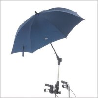 REHAFORUM Rollator-Rollstuhlschirm Sonnen- Regenschirm blau Ø107cm. klappbar NEU