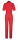 eleganter Overall Jumpsuit Halbarm rot Gürtel Knöpfe Gr 38 NEU HR72a