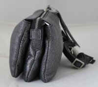 GIANNI CHIARINI Damen Tasche klein Crossbody-Bag Leder grau B 22xH 17xT 8 cm NEU