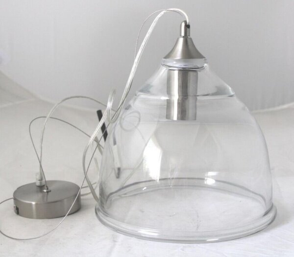 impré Glasdeckenleuchte Deckenlampe Glasschirm transparent 30cm Höhe