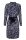 Kleid midi langarm marineblau-ecru-floral Bindegürtel Größe 36 NEU M23