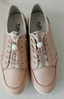 REFLEXAN Damen Schuhe Low-Sneaker Leder beige Keilabsatz Slip-On Gr 40 G NEU B2a
