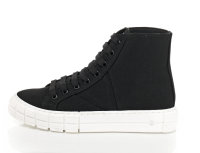 REKEN MAAR Damen Schuhe Hightop-Sneaker Textil schwarz Plateau Größe 37 NEU W40