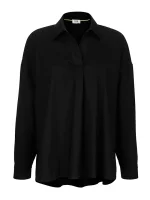Gr 42 SE STENAU Bluse in modischer Form schwarz